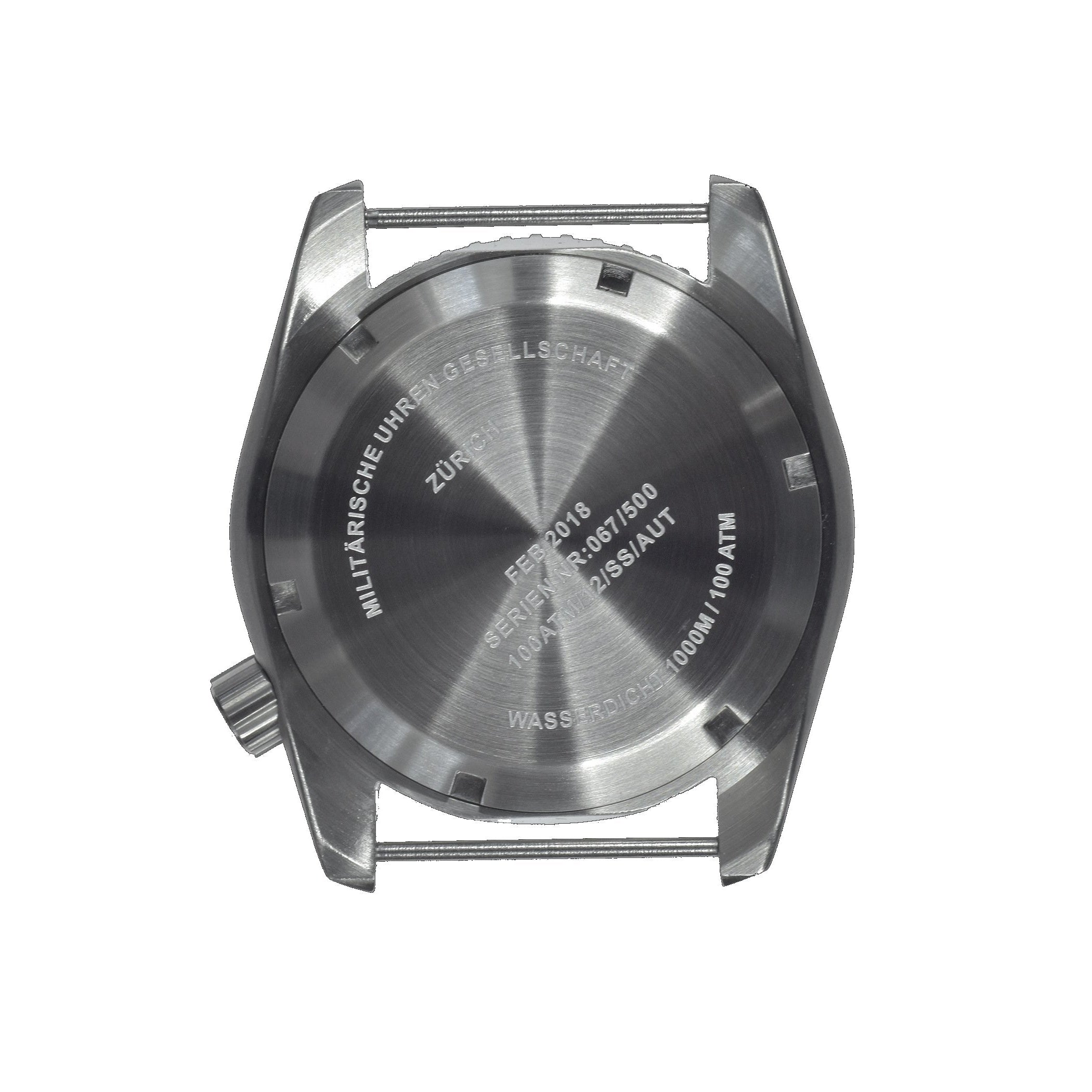 MWC Depthmaster 1000m Automatic Divers Watch in Stainless Steel with Helium Valve