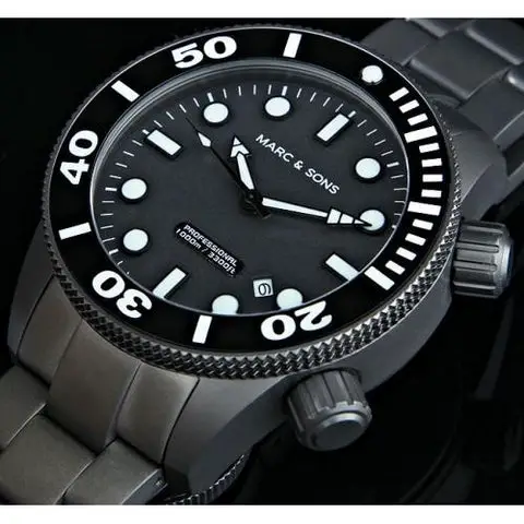 MARC & SONS 1000M Professional automatic Diver watch MSD-022 - Watchfinder General - UK suppliers of Russian Vostok Parnis Watches MWC G10
 - 2