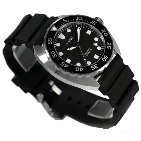 Pantor Nautilus Automatic Divers Watch Black 200M