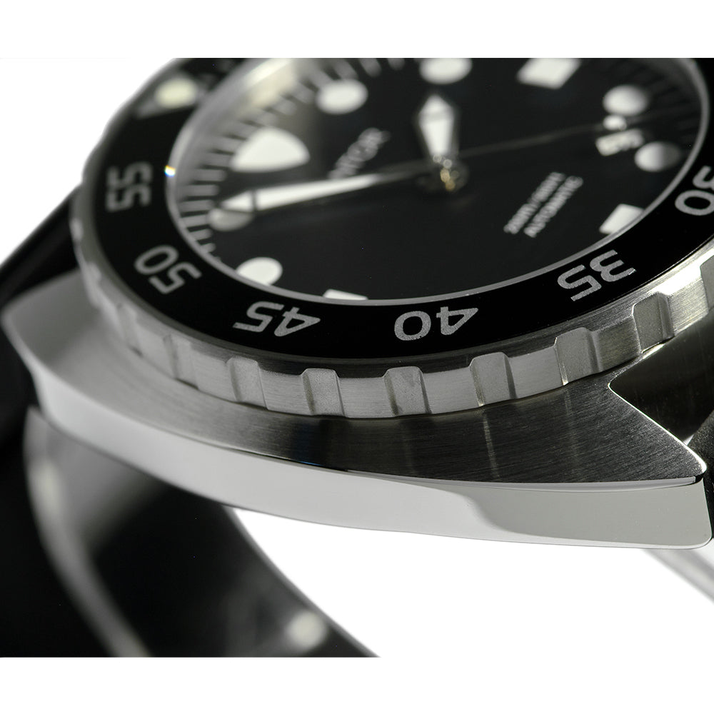 Pantor Nautilus Automatic Divers Watch Black 200M