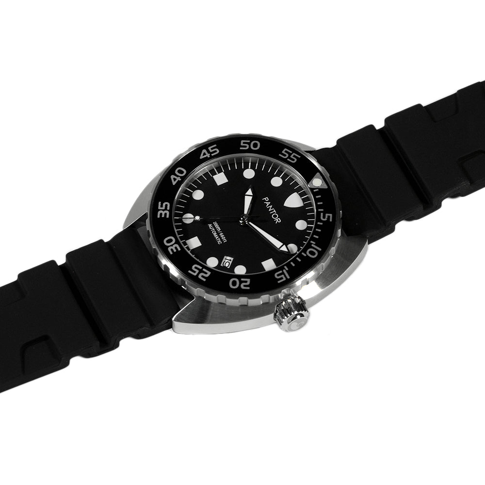 Pantor Nautilus Automatic Divers Watch Black 200M
