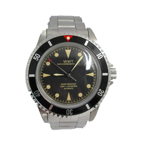 Walter Mitt Royal Marine Automatic Diver Watch Black with Bracelet - BL-BLB-R