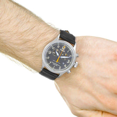 Timex Waterbury Traditional Chronograph Quartz Watch with Leather Strap - TW2R38200