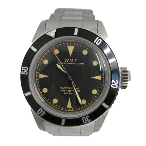Walter Mitt Sea Diver Automatic Black Watch with Bracelet - SDBLAB