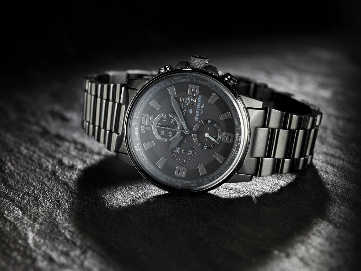 Citizen Eco-Drive Nighthawk Chronograph Watch - CA0295-58E
