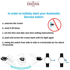 Davosa Neoteric Pilots Watch with Brown Leather Strap - 16156556