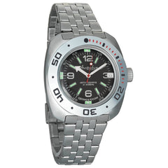 Vostok Amphibia Black Automatic Divers Watch - 710640