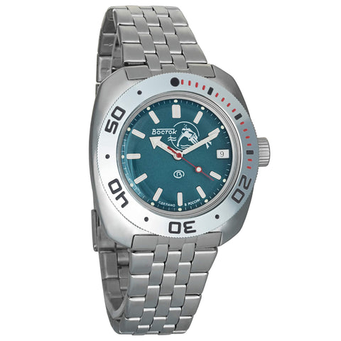 Vostok Amphibia Blue Scuba Dude Automatic Divers Watch - 710059