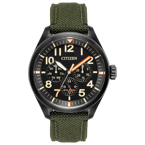 Citizen Solar Powered Watch with Textile Strap - BU2055-16E