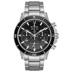 Bulova Marine Star Stainless Steel Chronograph Watch on Bracelet - 96B272