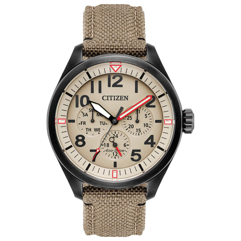 Citizen Solar Powered Watch with Textile Strap - BU2055-08X