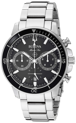 Bulova Marine Star Stainless Steel Chronograph Watch on Bracelet - 96B272