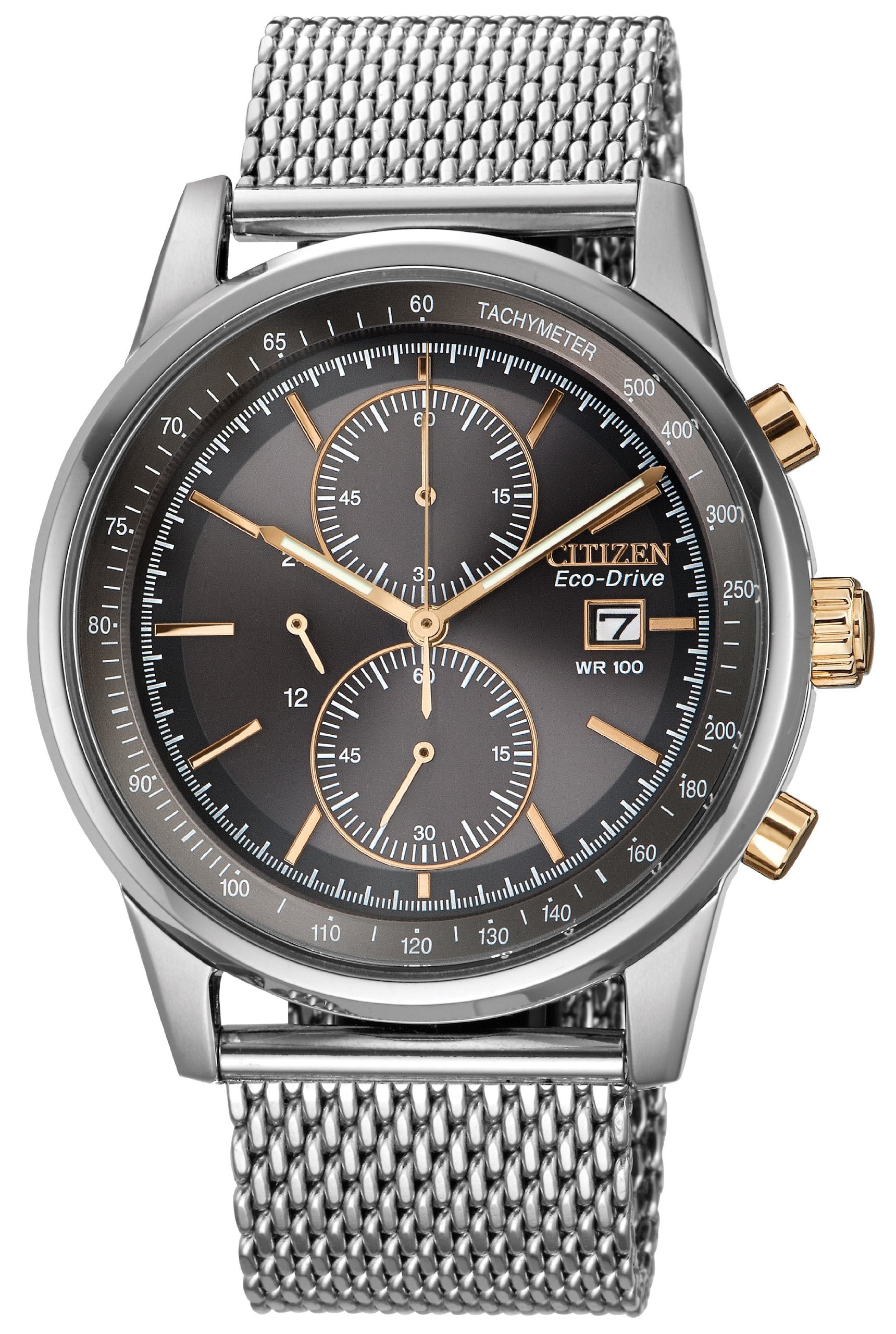 Citizen Eco-Drive Mesh Bracelet Chronograph - CA0336-52H