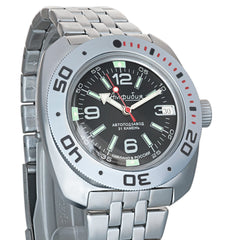 Vostok Amphibia Black Automatic Divers Watch - 710640
