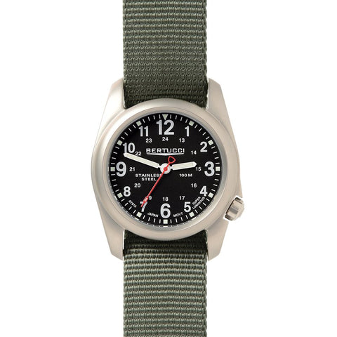 Bertucci  A-2S Field Watch Black Dial Defender Drab Strap 11051