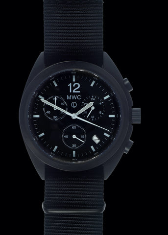 MWC Mechanical/Quartz Hybrid NATO Pattern Military Pilots Chronograph