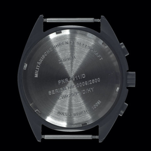 MWC Mechanical/Quartz Hybrid NATO Pattern Military Pilots Chronograph