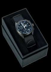 MWC Mechanical/Quartz Hybrid NATO Pattern Military Pilots Chronograph
