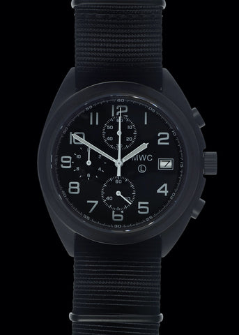 MWC Mechanical/Quartz Hybrid NATO Pattern Military Pilots Chronograph