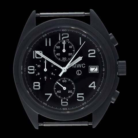 MWC Mechanical/Quartz Hybrid NATO Pattern Military Pilots Chronograph