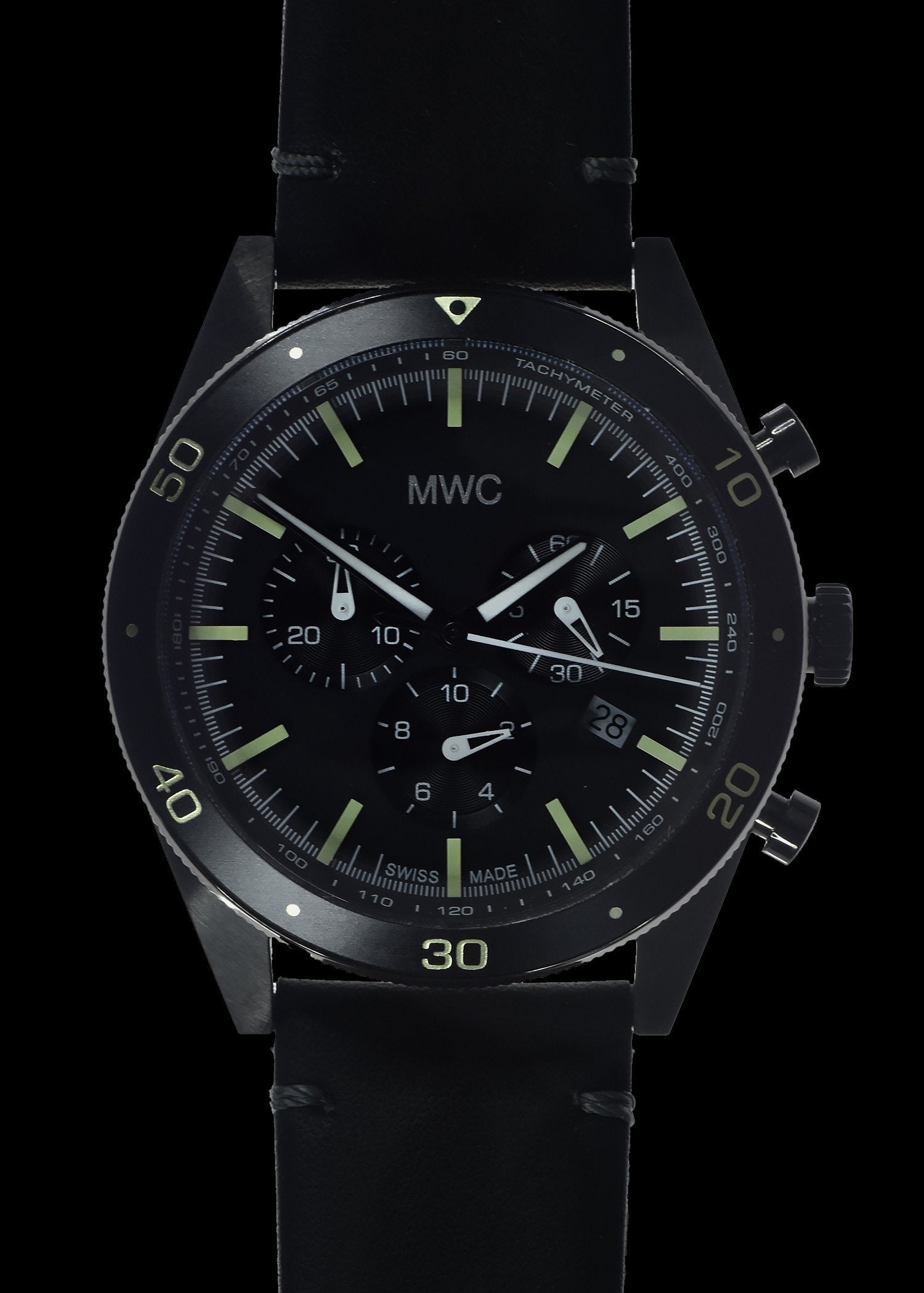 MWC Ltd Ed Swiss Airline Pilots Chronograph - PVD