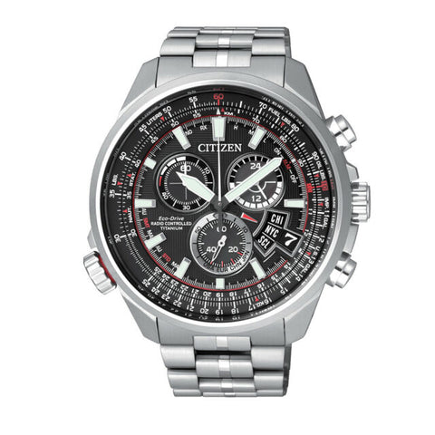 Citizen Chrono-Time A-T Titanium Alarm Chronograph Eco-Drive Watch - BY0120-54E