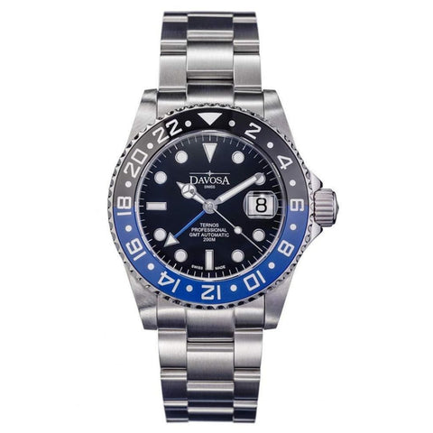 Davosa Ternos Automatic Professional TT GMT Stainless Steel Watch - 16157145