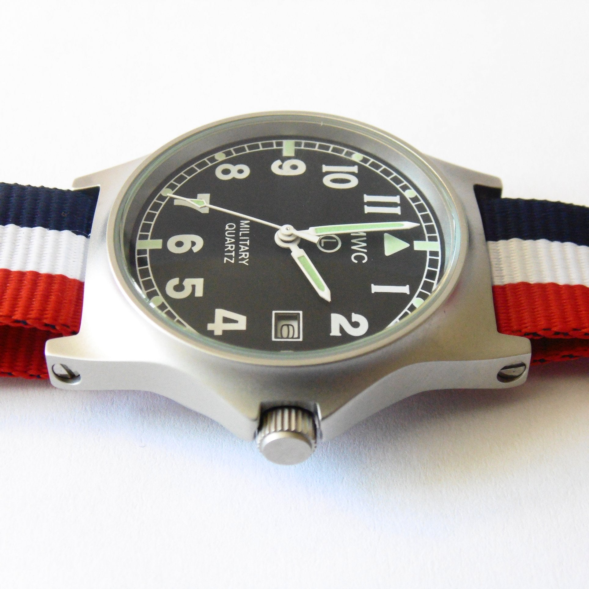 MWC G10 LM Military Watch (French Strap) - Watchfinder General - UK suppliers of Russian Vostok Parnis Watches MWC G10
- 3