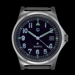 MWC G10 LM Stainless Steel Military Watch on a Grey NATO Strap (Sterile Dial)
