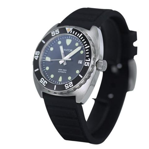 Pantor Sea Lion Automatic Divers Watch Black 300M