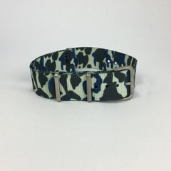 Blue & Green Camouflage Nato Strap