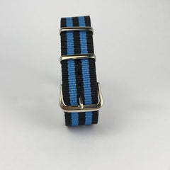 Black & Blue Nato Strap