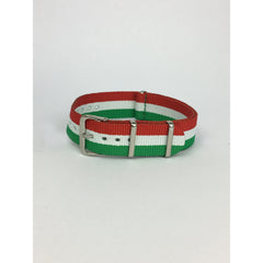 Green, White & Red Italy Nato Strap