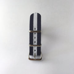 Blue & White Scotland Nato Strap