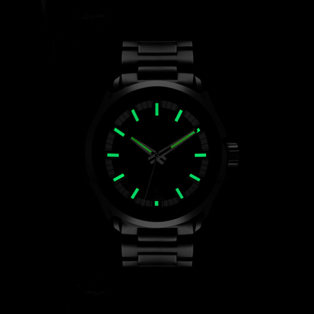 Lew and Huey Cerberus Automatic Watch (White & Blue) - Watchfinder General - UK suppliers of Russian Vostok Parnis Watches MWC G10
- 4