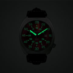 Lew and Huey Spectre Automatic Watch (Fireball Orange) - Watchfinder General - UK suppliers of Russian Vostok Parnis Watches MWC G10
 - 4