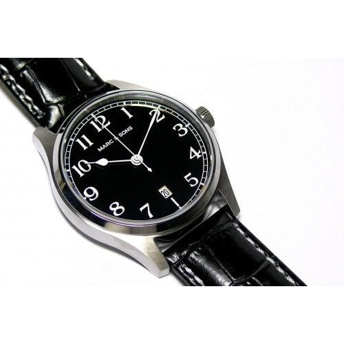 MARC & SONS Marine Automatic Watch Date (Black Dial) MSM-002 - Watchfinder General - UK suppliers of Russian Vostok Parnis Watches MWC G10
- 5
