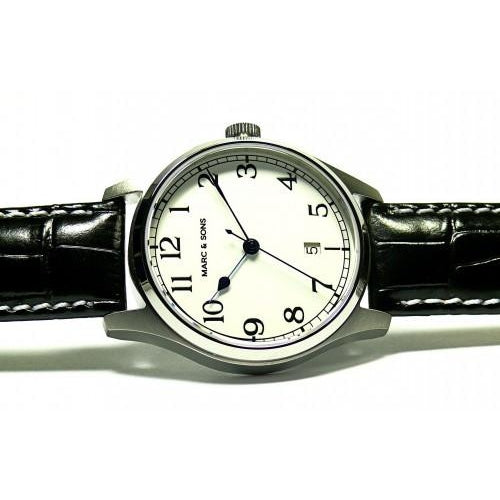 MARC & SONS Marine Automatic Watch Date (White Dial) MSM-006 - Watchfinder General - UK suppliers of Russian Vostok Parnis Watches MWC G10
- 4