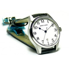 MARC & SONS Marine Automatic Watch Date (White Dial) MSM-006 - Watchfinder General - UK suppliers of Russian Vostok Parnis Watches MWC G10
 - 5