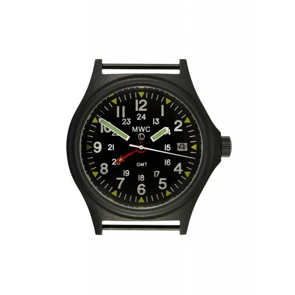 MWC GMT 100m Water Resistant Model in Black PVD Steel Case