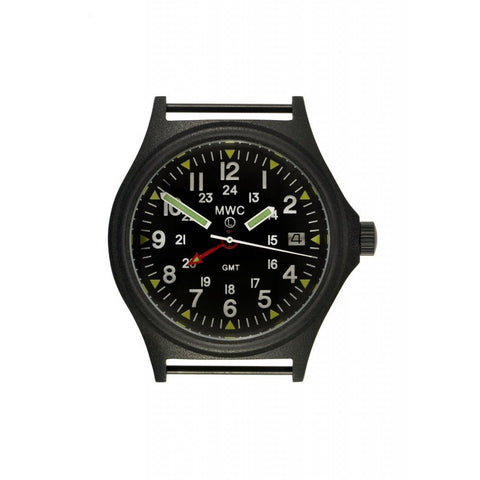 MWC GMT 100m Water Resistant Model in Black PVD Steel Case