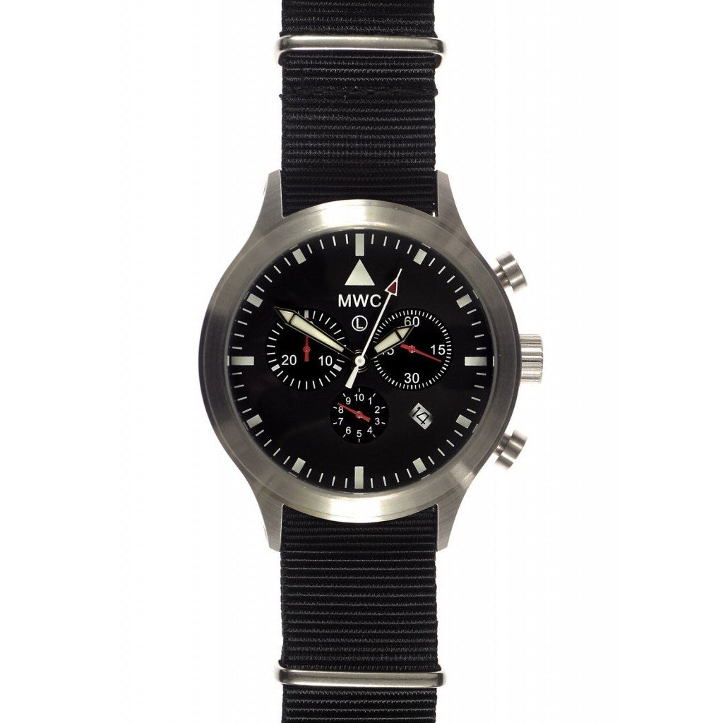MWC MIL-TEC MKIV Stainless Steel Military Pilots Chronograph - Watchfinder General - UK suppliers of Russian Vostok Parnis Watches MWC G10
- 1