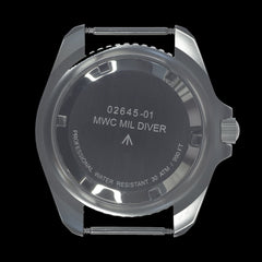 MWC 1999-2001 Pattern Stainless Steel Quartz Military Divers Watch on Grey NATO Strap / Brand New & Unissued