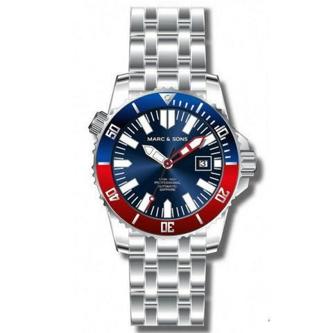 MARC & SONS 300M Professional automatic Diver watch MSD-031