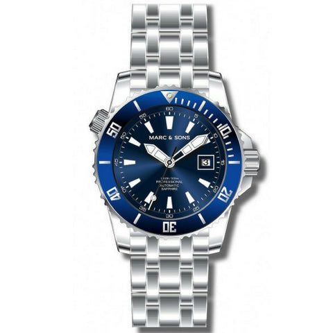 MARC & SONS 300M Professional automatic Diver watch MSD-038
