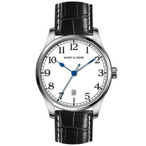 MARC & SONS Marine Automatic Watch Date (White Dial) MSM-006