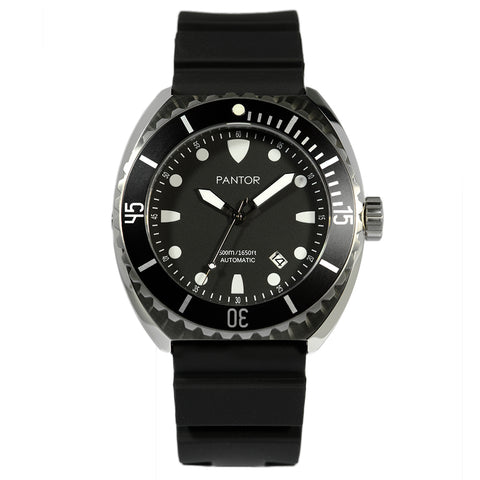 Pantor Sea Turtle Automatic Divers Watch Black 500M
