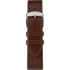 Timex Marlin Automatic Watch with Brown Leather Strap Silver - TW2T22700U