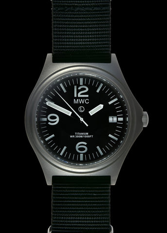 MWC 45th Anniversary Limited Edition Titanium Military Watch -300m Water with Luminova and Sapphire Crystal