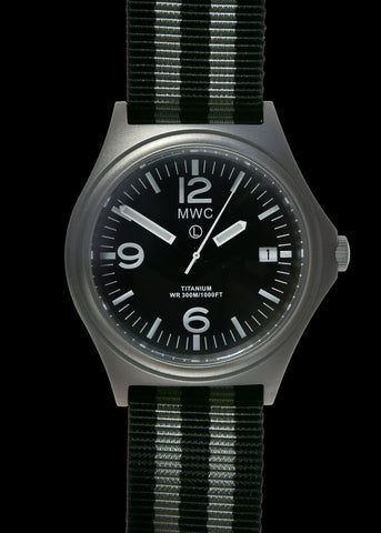 MWC 45th Anniversary Limited Edition Titanium Military Watch -300m Water with Luminova and Sapphire Crystal